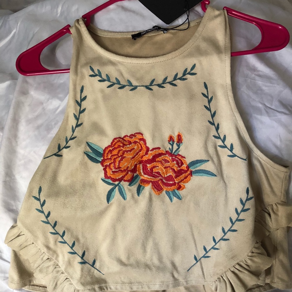 Zara suede tank